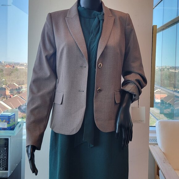 Calvin Klein Earth Grey Blazer - Picture 2 of 11